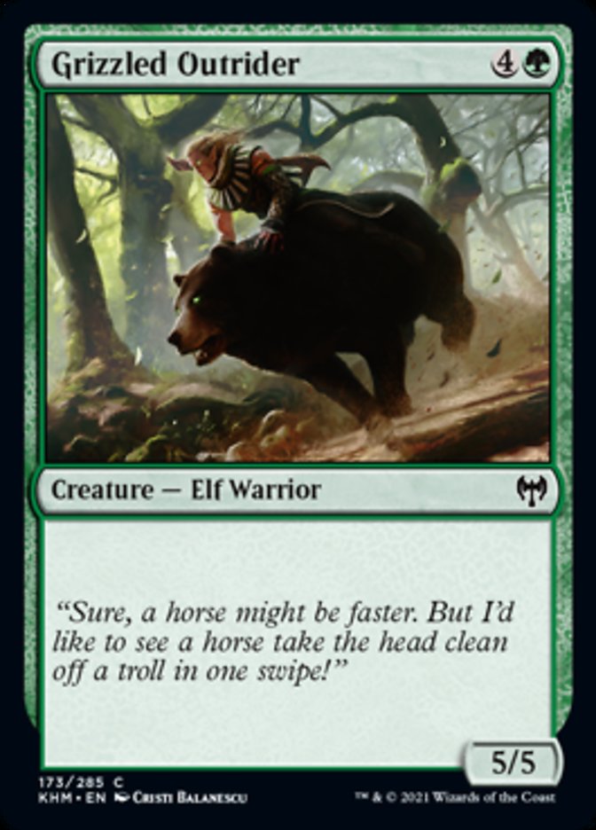 Grizzled Outrider [Kaldheim] Magic: The Gathering