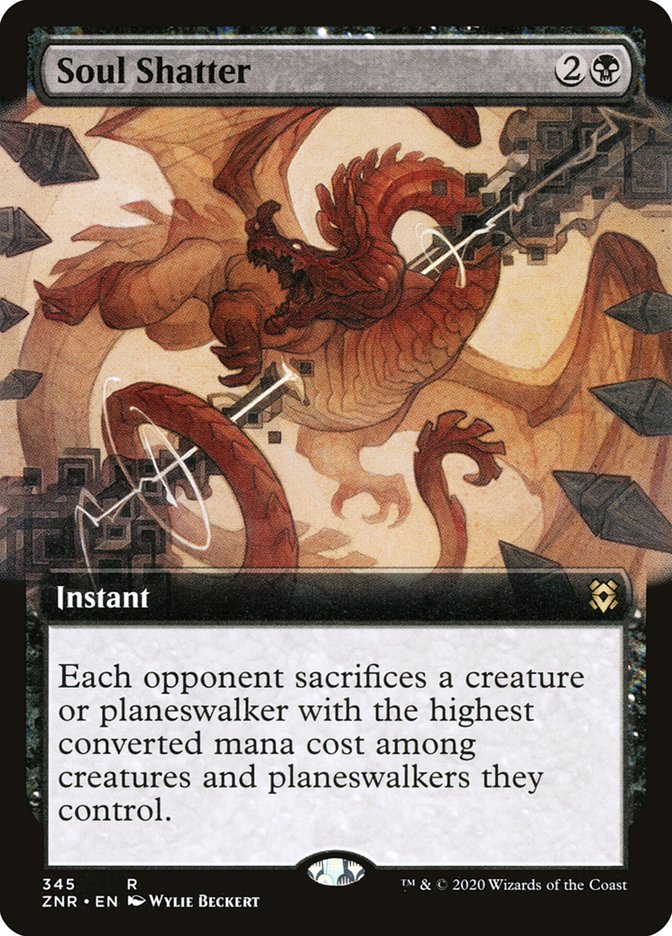 Soul Shatter (Extended Art) [Zendikar Rising] Magic: The Gathering
