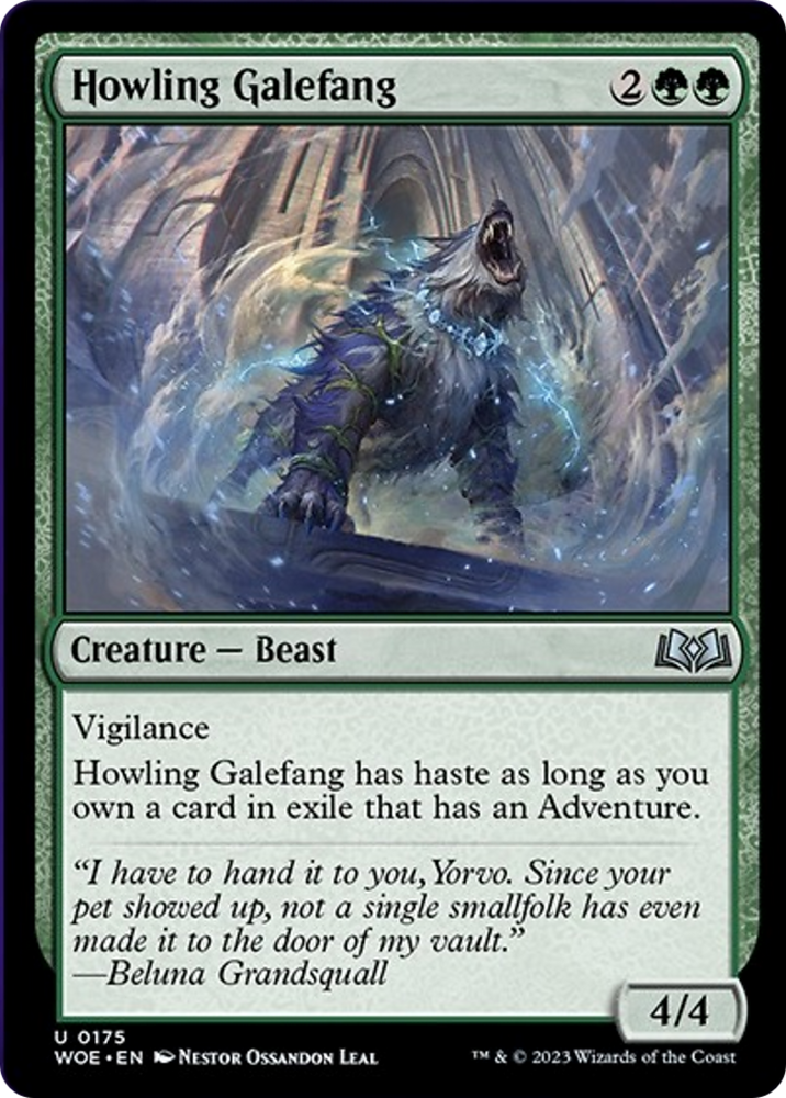 Howling Galefang [Wilds of Eldraine] Magic: The Gathering