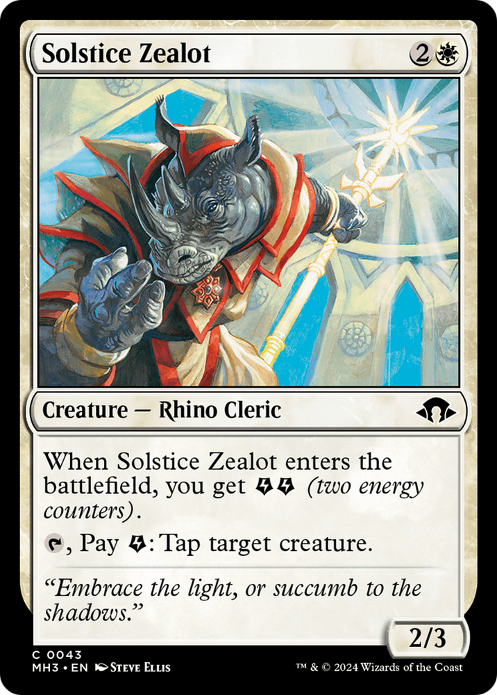 Solstice Zealot [Modern Horizons 3] Magic: The Gathering