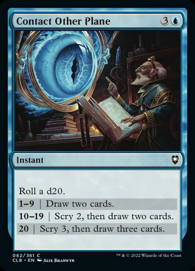 Contact Other Plane [Commander Legends: Battle for Baldur's Gate] Magic: The Gathering