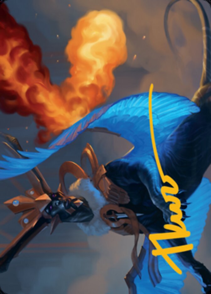 Disdainful Stroke Art Card (Gold-Stamped Signature) [Streets of New Capenna Art Series] Magic: The Gathering