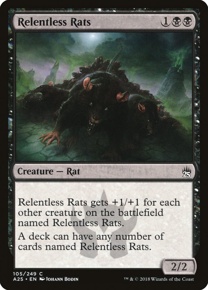 Relentless Rats [Masters 25] Magic: The Gathering