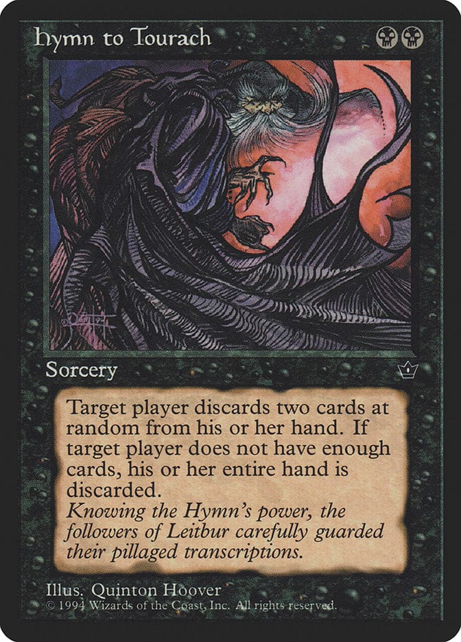 Hymn to Tourach (Quinton Hoover) [Fallen Empires] Magic: The Gathering