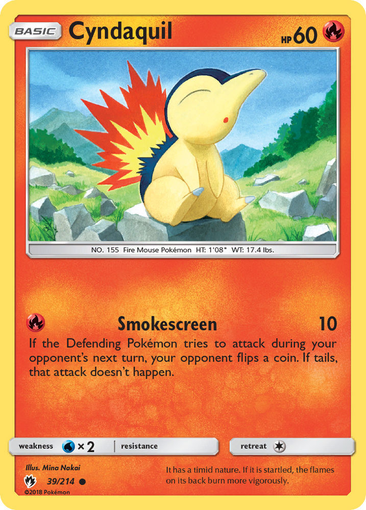 Cyndaquil (39/214) [Sun & Moon: Lost Thunder] Pokémon