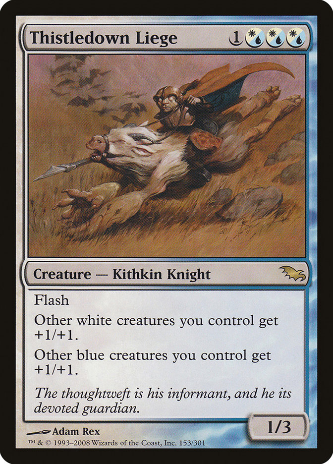 Thistledown Liege [Shadowmoor] Magic: The Gathering