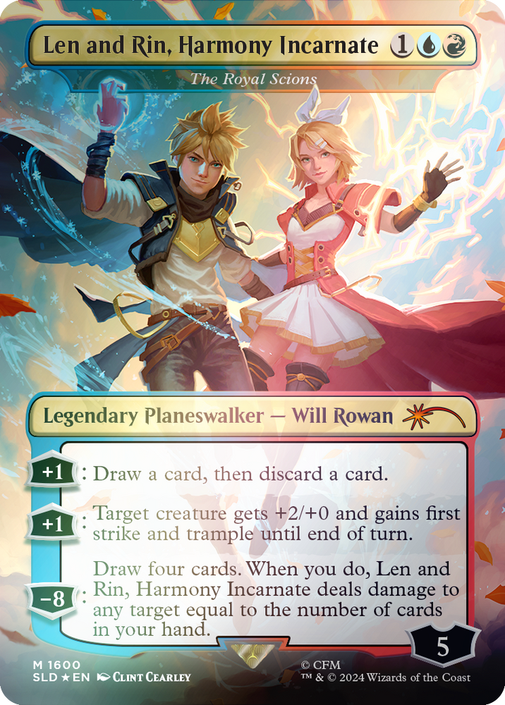 Len and Rin, Harmony Incarnate - The Royal Scions (Rainbow Foil) [Secret Lair Drop Series] Magic: The Gathering