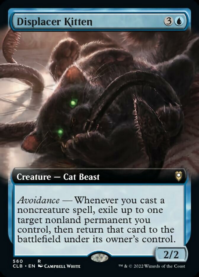 Displacer Kitten (Extended Art) [Commander Legends: Battle for Baldur's Gate] Magic: The Gathering