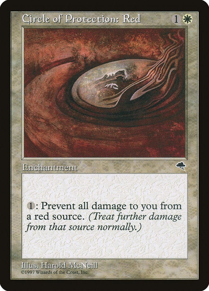Circle of Protection: Red [Tempest] Magic: The Gathering