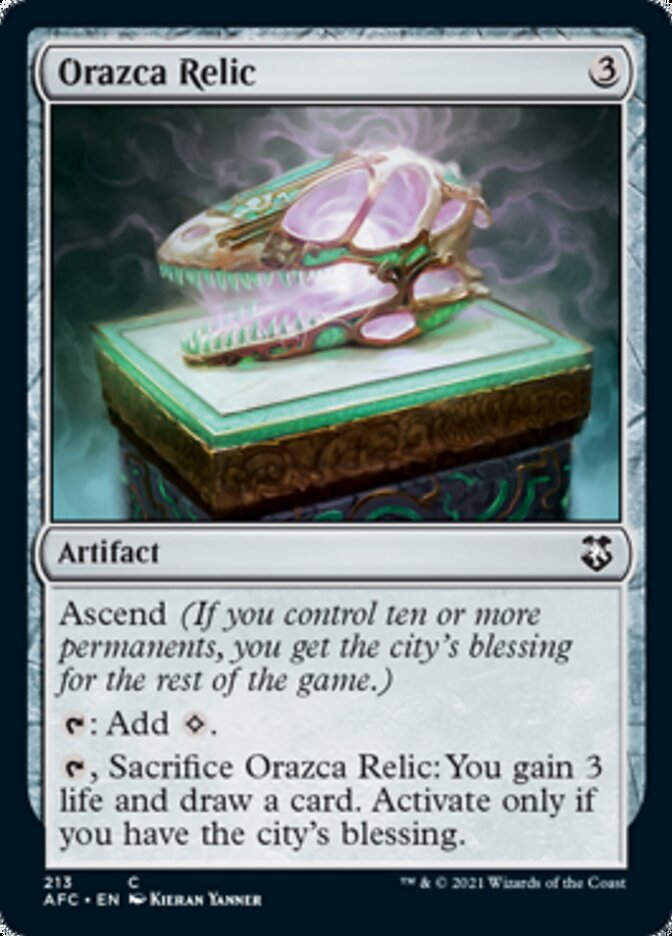 Orazca Relic [Dungeons & Dragons: Adventures in the Forgotten Realms Commander] Magic: The Gathering