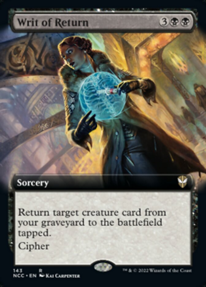 Writ of Return (Extended Art) [Streets of New Capenna Commander] Magic: The Gathering