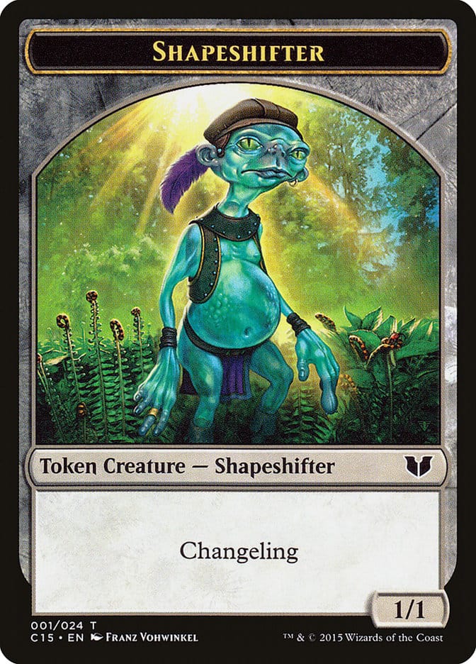 Shapeshifter // Shapeshifter Double-Sided Token [Commander 2015 Tokens] Magic: The Gathering