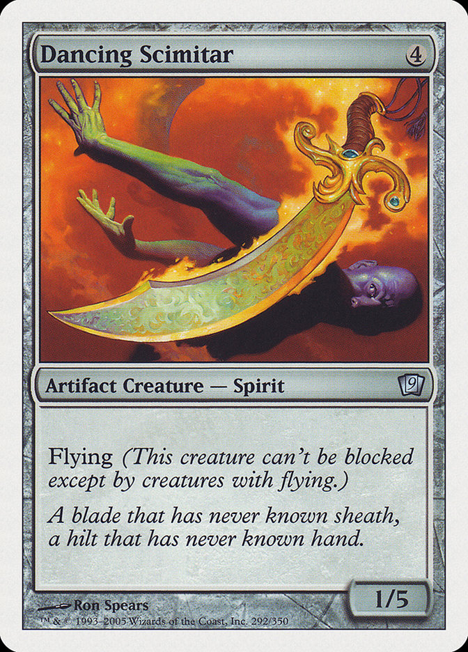 Dancing Scimitar [Ninth Edition] Magic: The Gathering