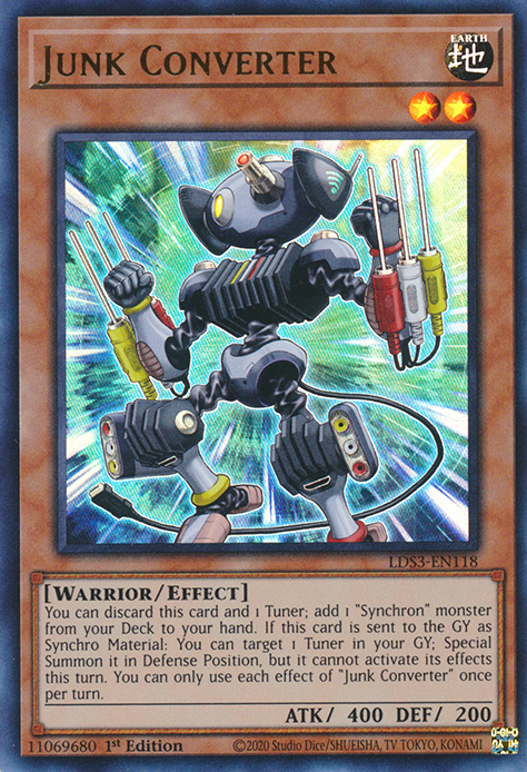 Junk Converter [LDS3-EN118] Ultra Rare - Yugioh Cards For Your TCG Needs!