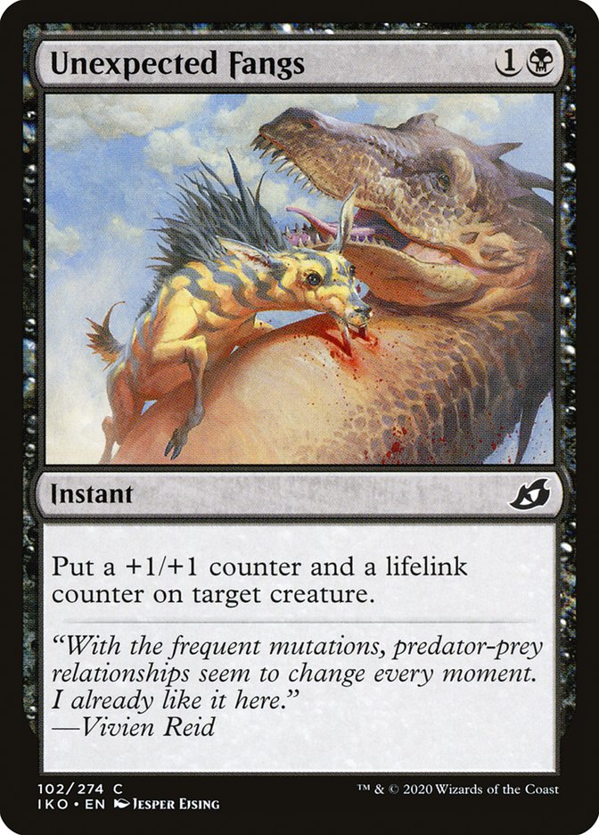 Unexpected Fangs [Ikoria: Lair of Behemoths] Magic: The Gathering