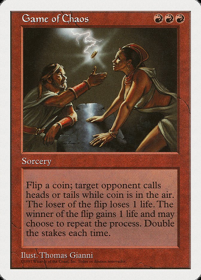 Game of Chaos (Portuguese Copyright) [Fifth Edition] Magic: The Gathering