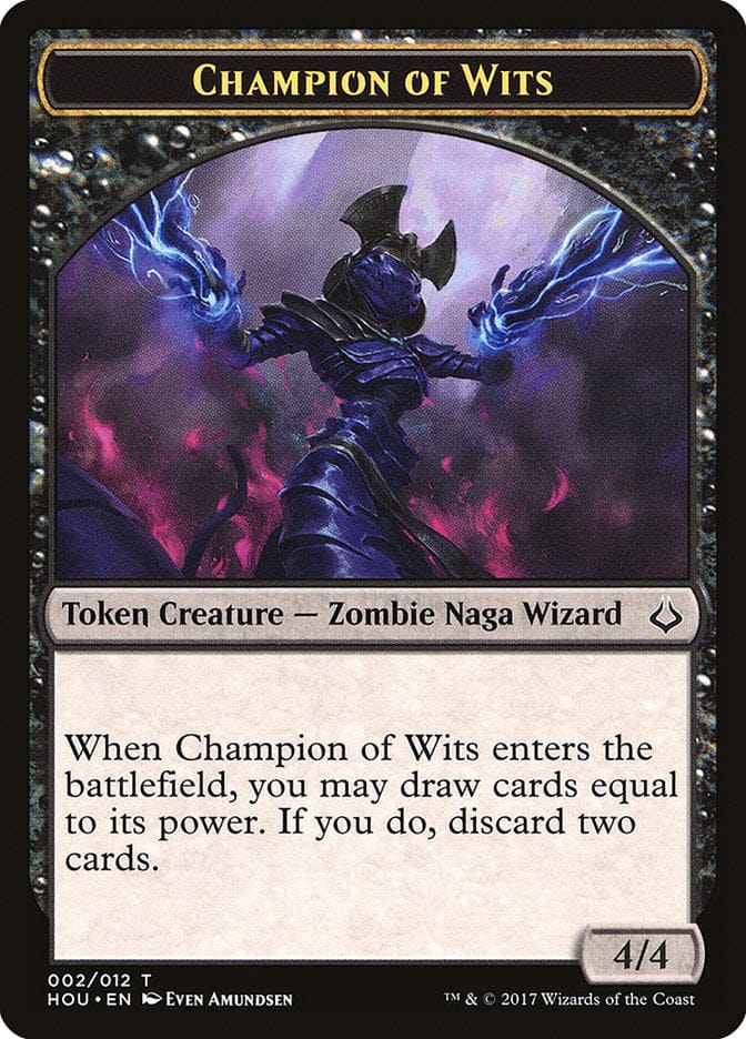Champion of Wits Token [Hour of Devastation Tokens] Magic: The Gathering
