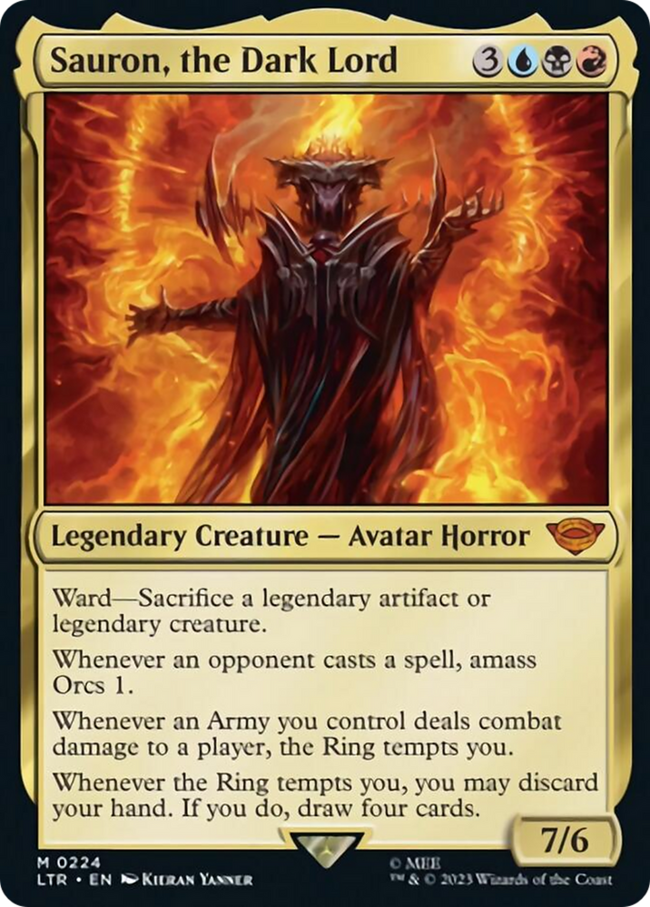Sauron, the Dark Lord [The Lord of the Rings: Tales of Middle-Earth] Magic: The Gathering