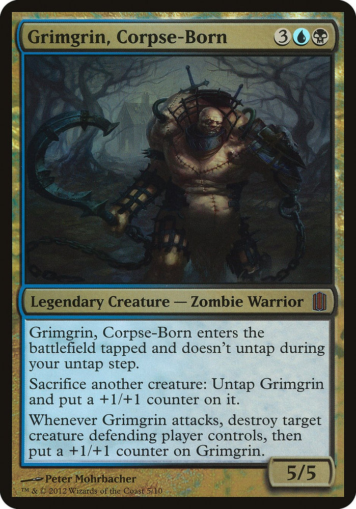 Grimgrin, Corpse-Born (Oversized) [Commander's Arsenal Oversized] Magic: The Gathering