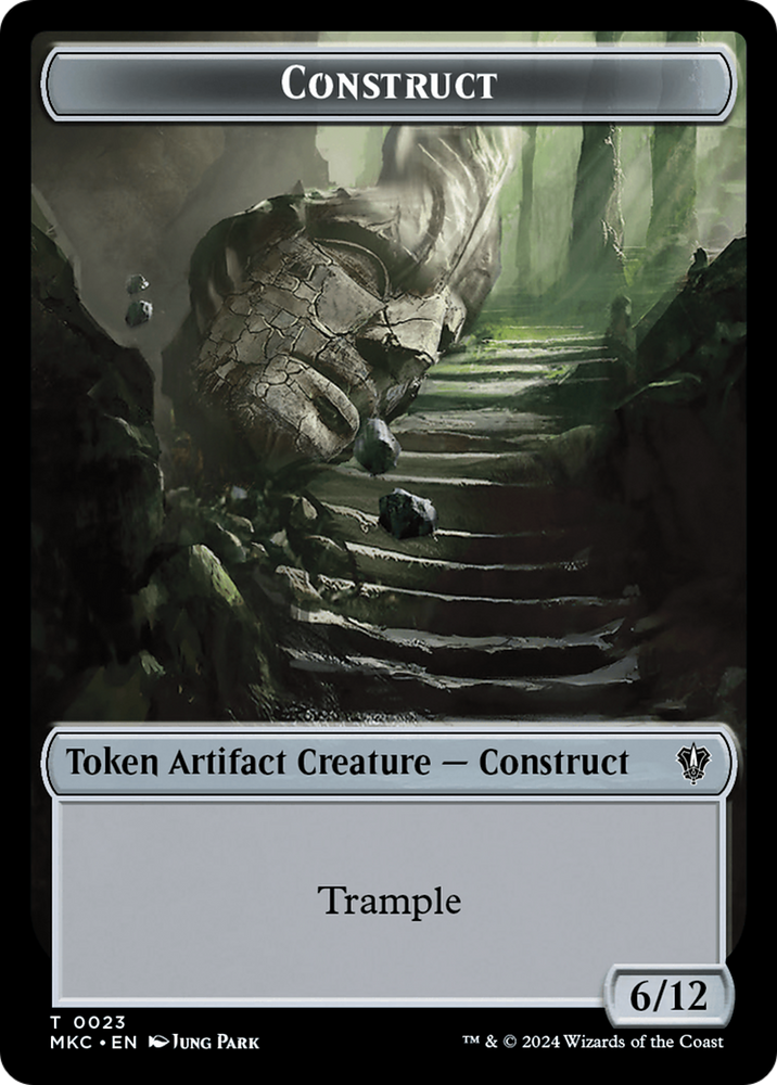 Construct // Soldier Double-Sided Token [Murders at Karlov Manor Commander Tokens] Magic: The Gathering