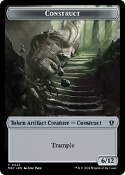 Construct // Soldier Double-Sided Token [Murders at Karlov Manor Commander Tokens] Magic: The Gathering