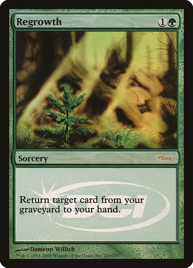 Regrowth [Judge Gift Cards 2005] Magic: The Gathering