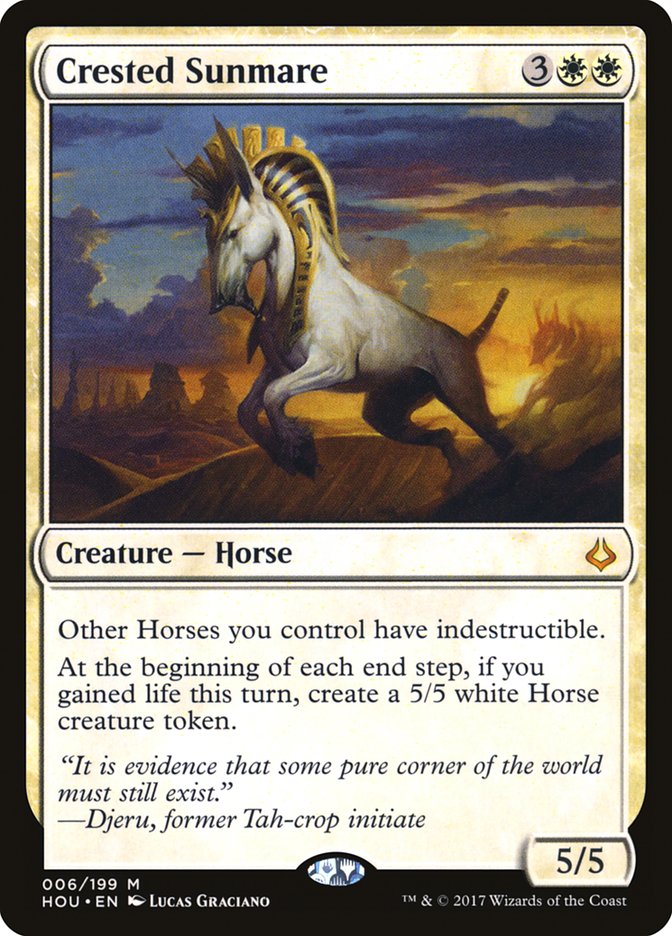 Crested Sunmare [Hour of Devastation] Magic: The Gathering