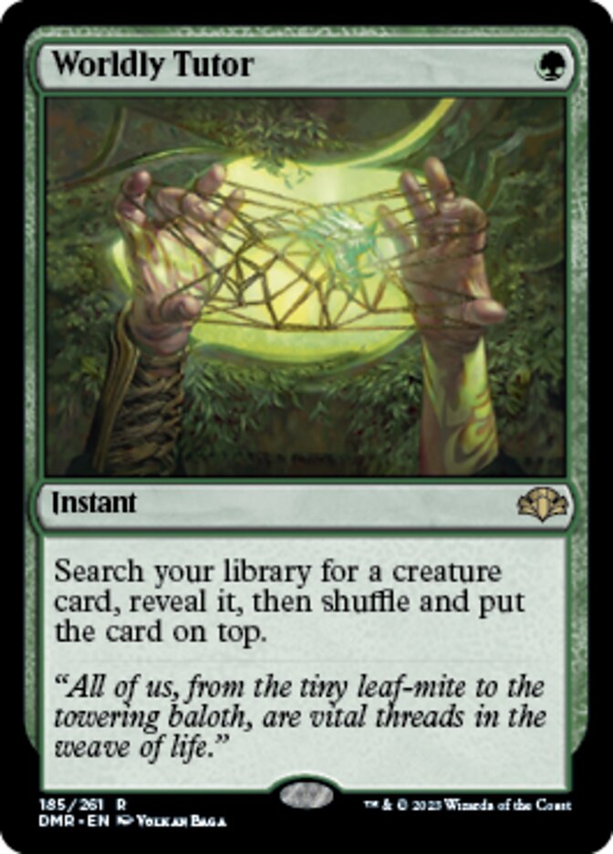 Worldly Tutor [Dominaria Remastered] Magic: The Gathering