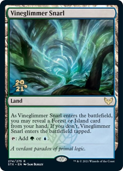 Vineglimmer Snarl [Strixhaven: School of Mages Prerelease Promos] Magic: The Gathering