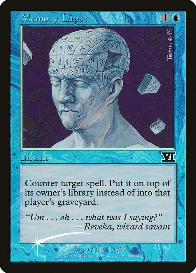 Memory Lapse [Judge Gift Cards 1999] Magic: The Gathering