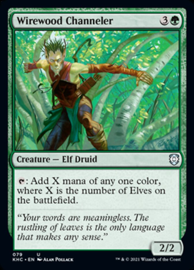 Wirewood Channeler [Kaldheim Commander] Magic: The Gathering