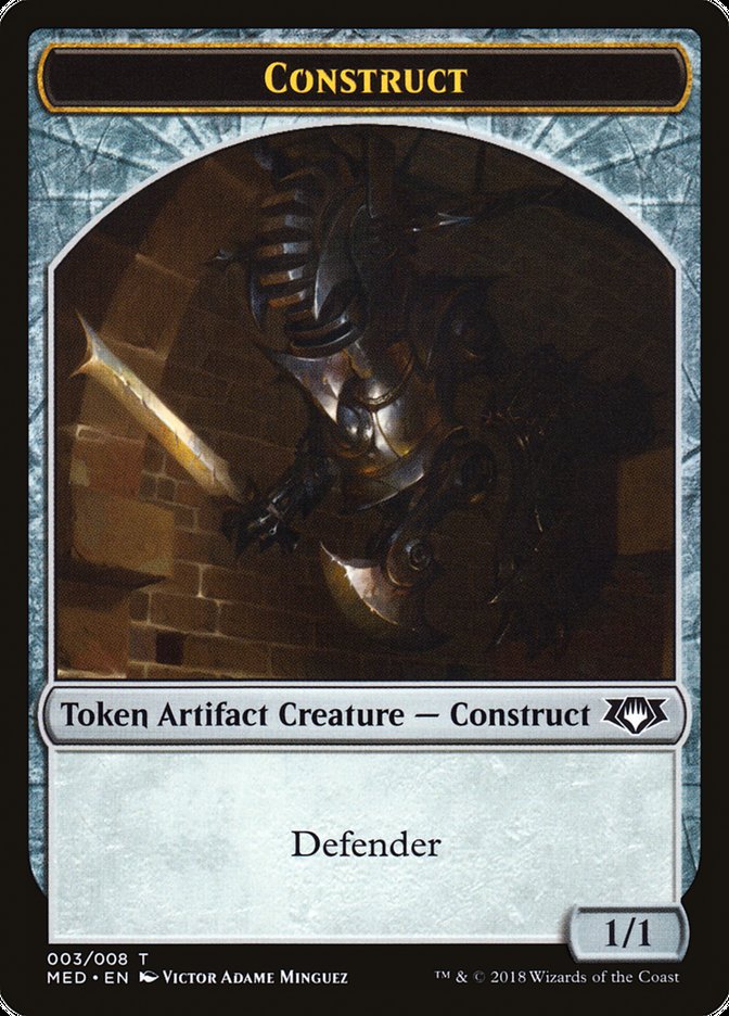 Construct Token (3) [Mythic Edition Tokens] Magic: The Gathering