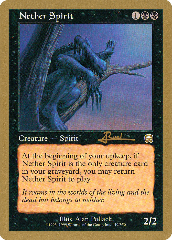 Nether Spirit (Antoine Ruel) [World Championship Decks 2001] Magic: The Gathering
