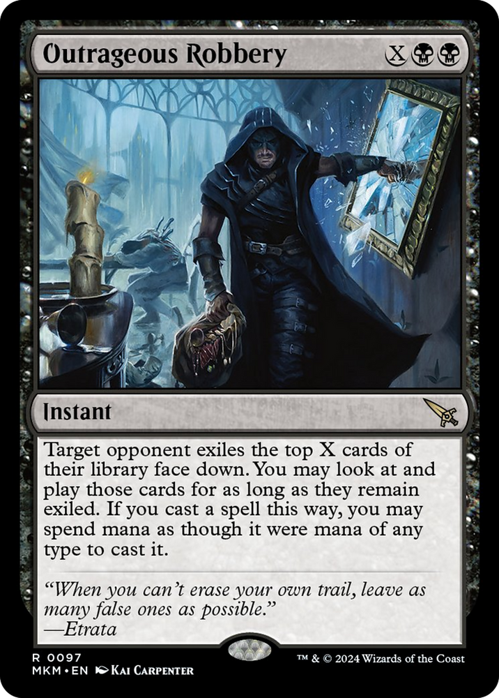 Outrageous Robbery [Murders at Karlov Manor] Magic: The Gathering