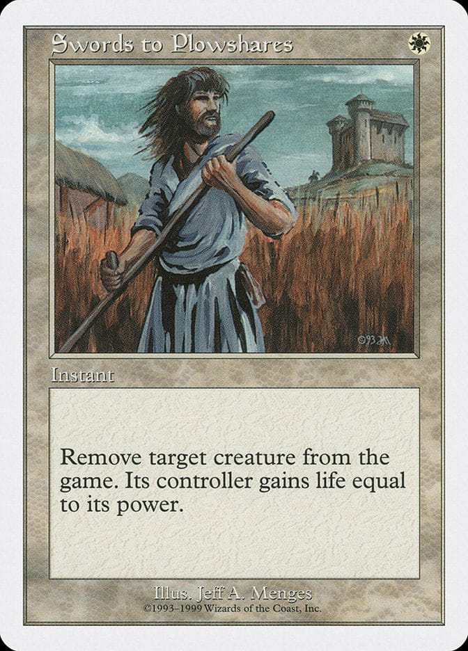 Swords to Plowshares [Battle Royale] Magic: The Gathering