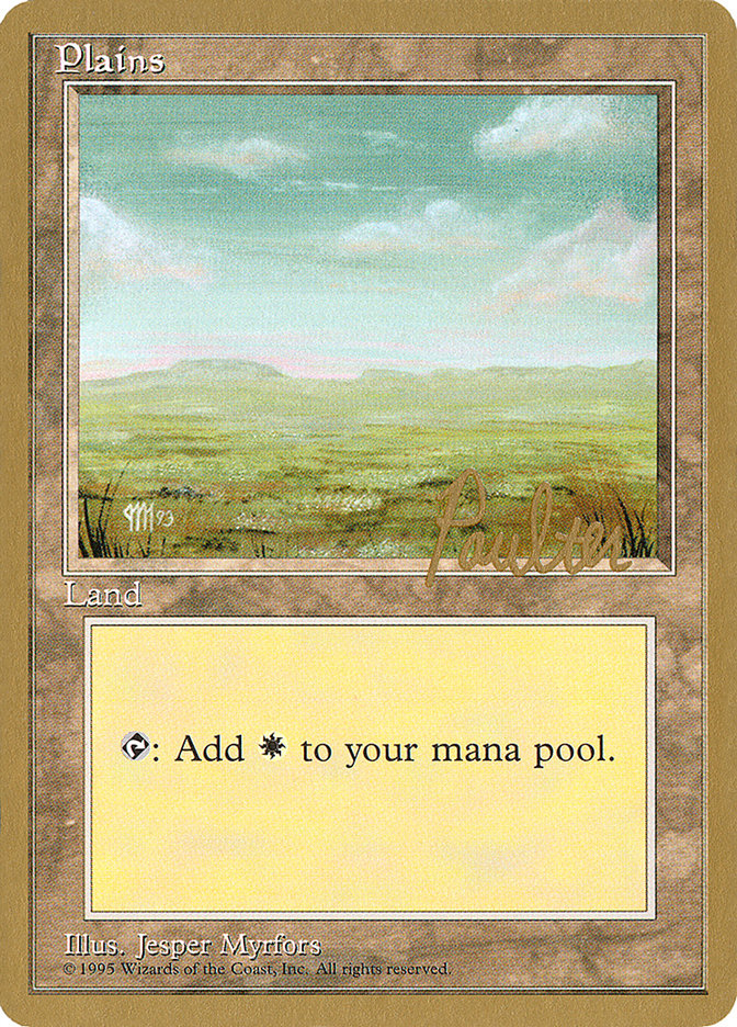Plains (pp364) (Preston Poulter) [Pro Tour Collector Set] Magic: The Gathering
