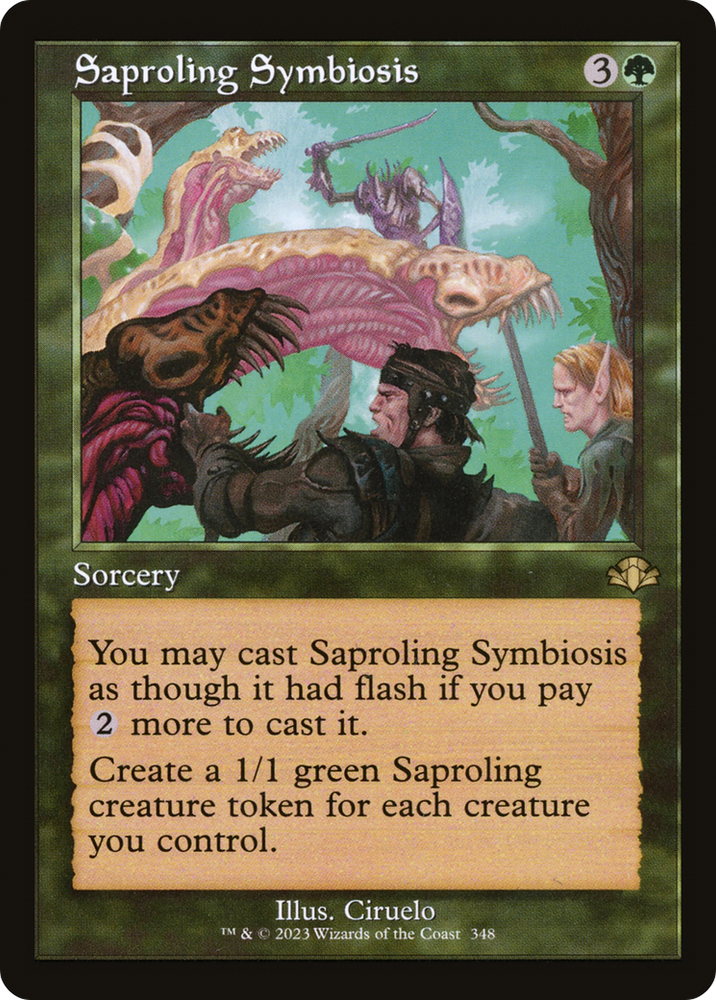 Saproling Symbiosis (Retro) [Dominaria Remastered] Magic: The Gathering