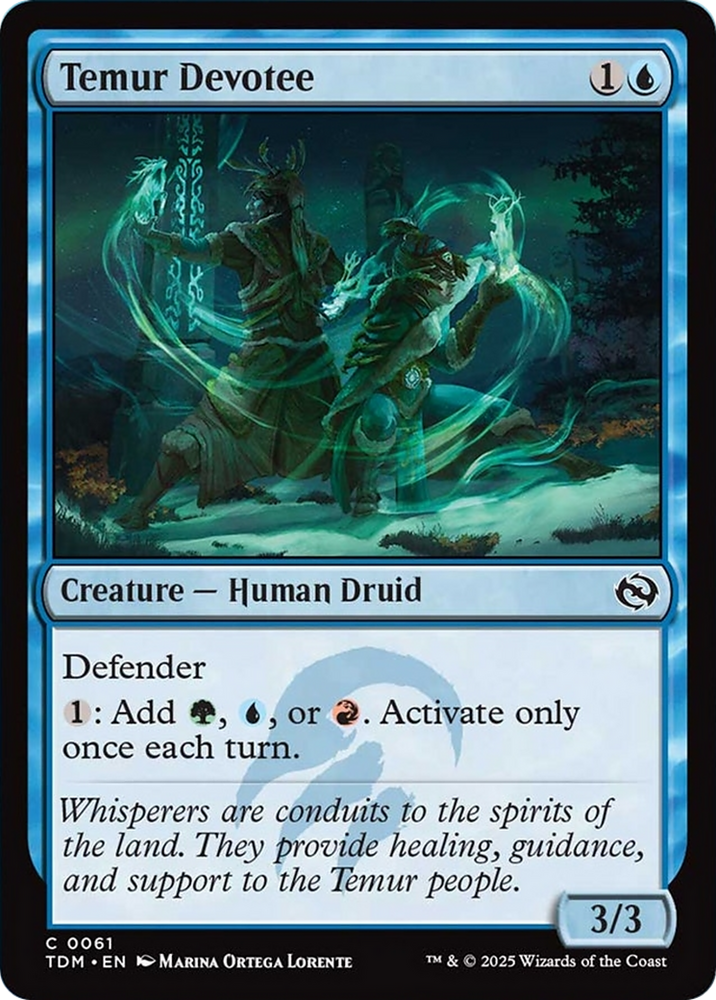 Temur Devotee [Tarkir: Dragonstorm] Magic: The Gathering