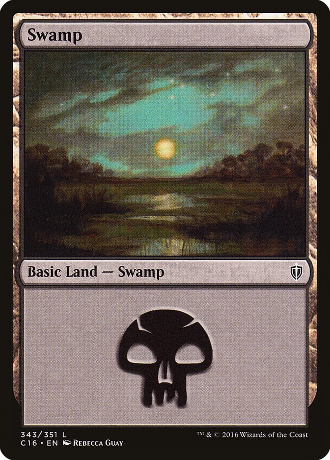Swamp (343) [Commander 2016] Magic: The Gathering