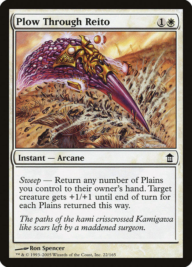 Plow Through Reito [Saviors of Kamigawa] Magic: The Gathering