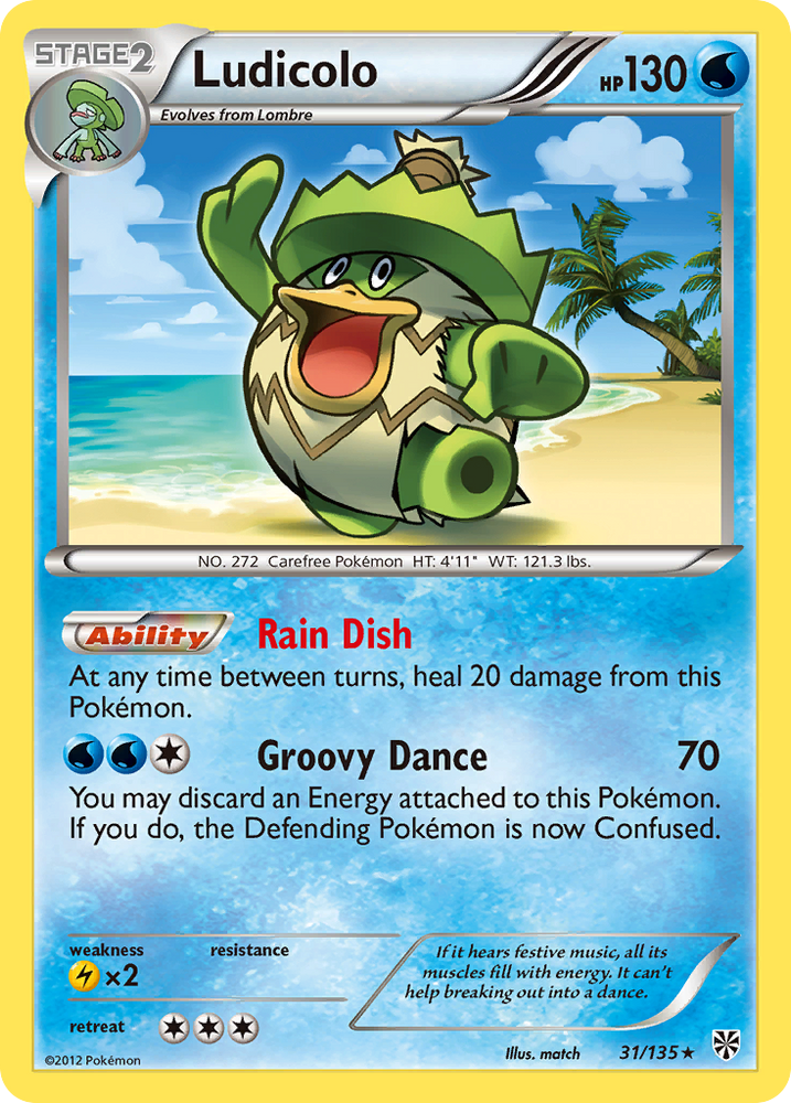 Ludicolo (31/135) [Black & White: Plasma Storm] Pokémon