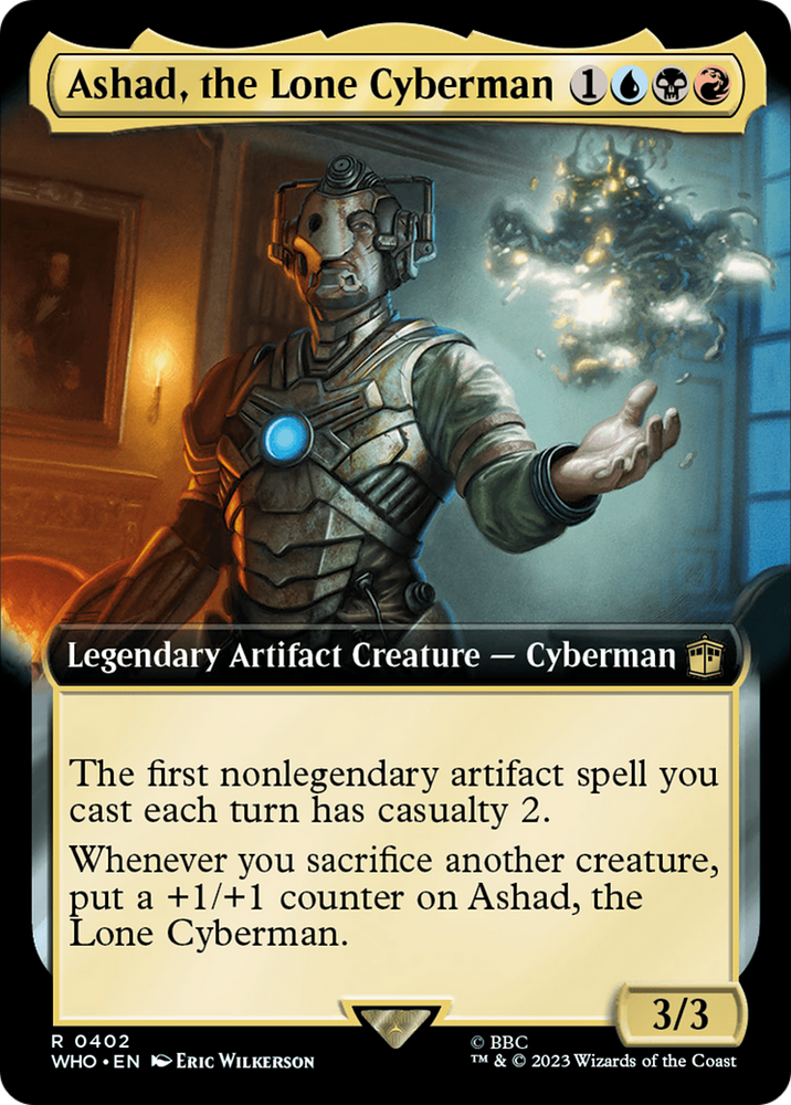 Ashad, the Lone Cyberman (Extended Art) [Doctor Who] Magic: The Gathering