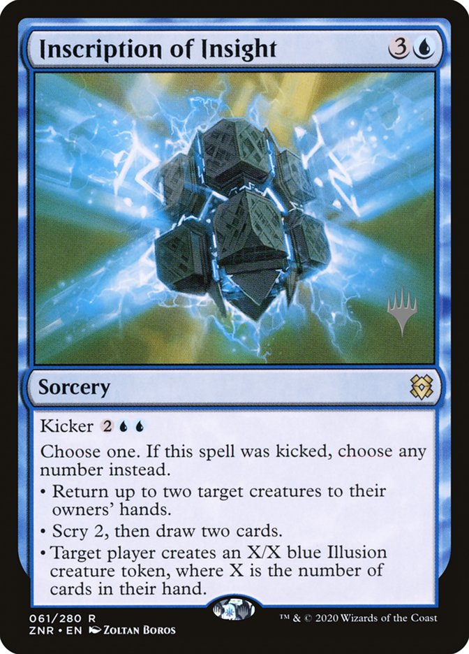 Inscription of Insight (Promo Pack) [Zendikar Rising Promos] Magic: The Gathering