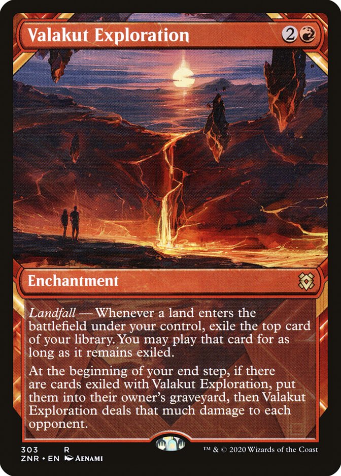 Valakut Exploration (Showcase) [Zendikar Rising] Magic: The Gathering