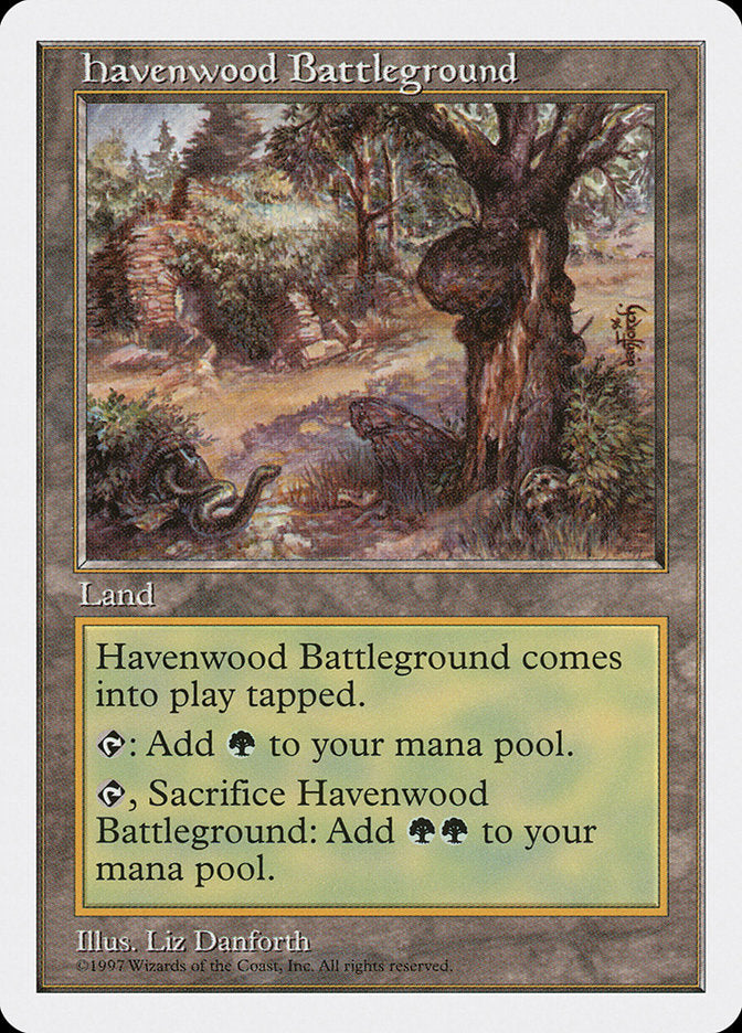 Havenwood Battleground [Fifth Edition] Magic: The Gathering