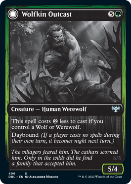 Wolfkin Outcast // Wedding Crasher [Innistrad: Double Feature] Magic: The Gathering