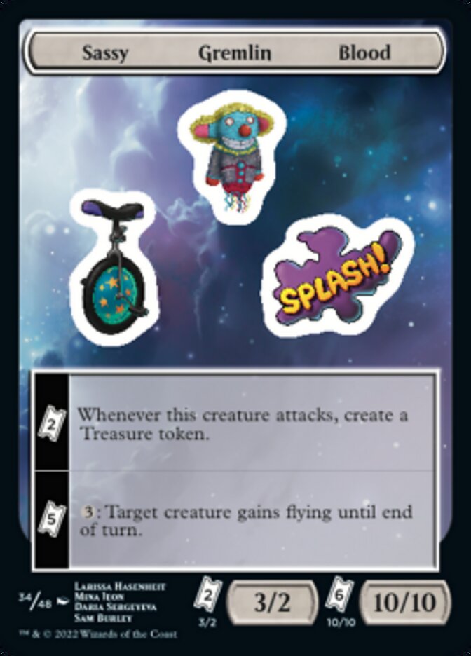 Sassy Gremlin Blood [Unfinity Stickers] Magic: The Gathering