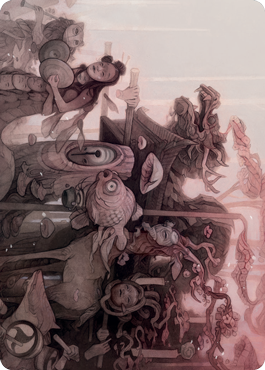 March of Burgeoning Life Art Card [Kamigawa: Neon Dynasty Art Series] Magic: The Gathering