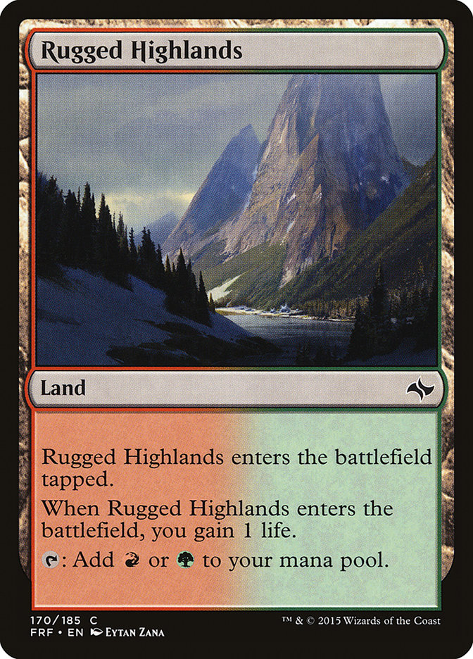 Rugged Highlands [Fate Reforged] Magic: The Gathering