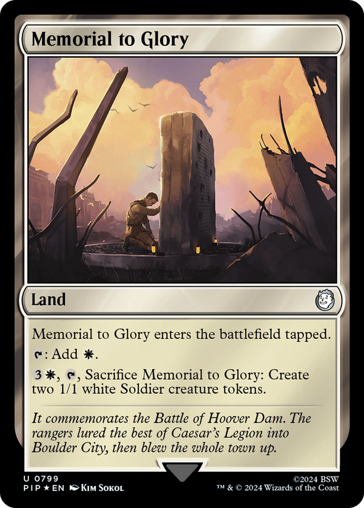Memorial to Glory (Surge Foil) [Fallout] Magic: The Gathering